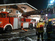 Brand einer Reithalle in Wallbach