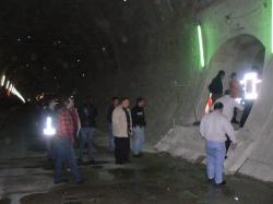 Stab West besucht Tunnelbaustelle   